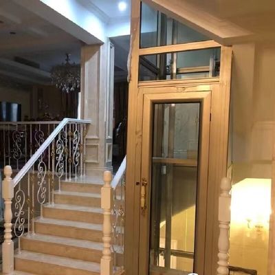 Batom de Paragem de Emergência Elevador Hidráulico Srl 4.7 Kw Motor Estruturas de aço inoxidável de cabine para residência