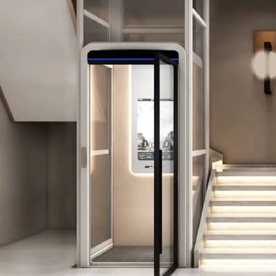 304# aço inoxidável para casa elevador hidráulico molduras de aço inoxidável de cabine com porta automática