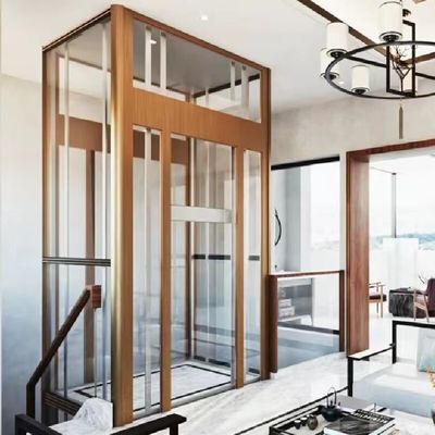 Elevador doméstico hidráulico AC monofásico de 14,5 m, 5 paragens, sem poços