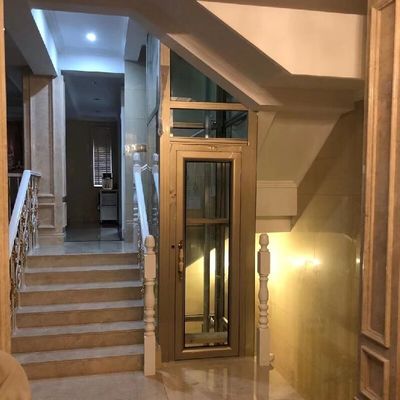 Grandes cilindros Controle de microprocessador Residencial Elevador hidráulico Casa Cabine turística para particulares
