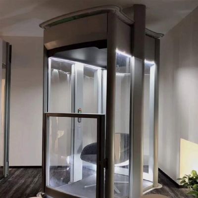 0.6M/S Velocidade Elevador doméstico 400Kg Capacidade Elevador residencial exterior