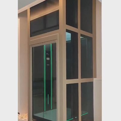 Elevador de tração residencial de porta giratória única / elevador doméstico de controle VVVF