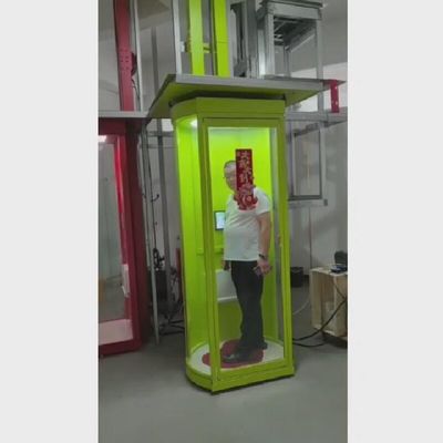 Elevador de cápsulas de piso de granito para 2 pessoas