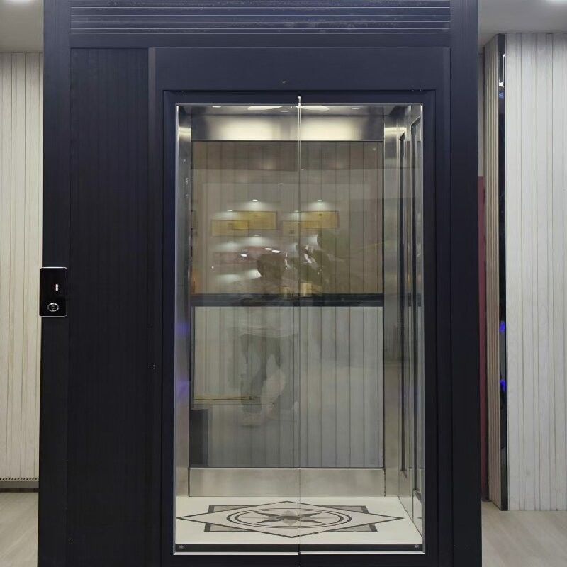 Elevador de passageiros hidráulico de cilindro hidráulico Tipo de porta automática