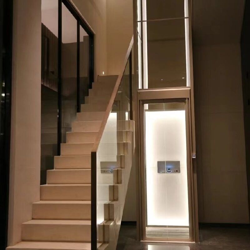 4.7 Kw Sala de máquinas hidráulica menos elevador com 0 M profundidade de poço e controle de microprocessador Elevador hidráulico para casa