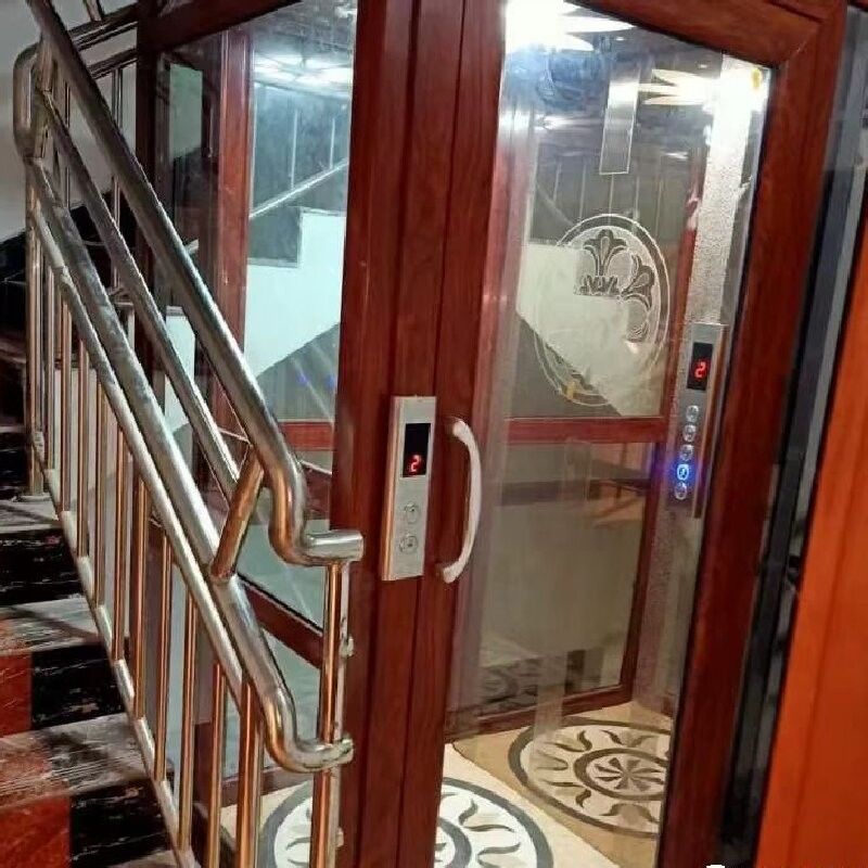 Elevador doméstico hidráulico de porta automática com parada de emergência