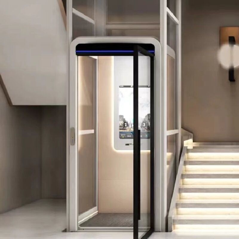 304# aço inoxidável para casa elevador hidráulico molduras de aço inoxidável de cabine com porta automática