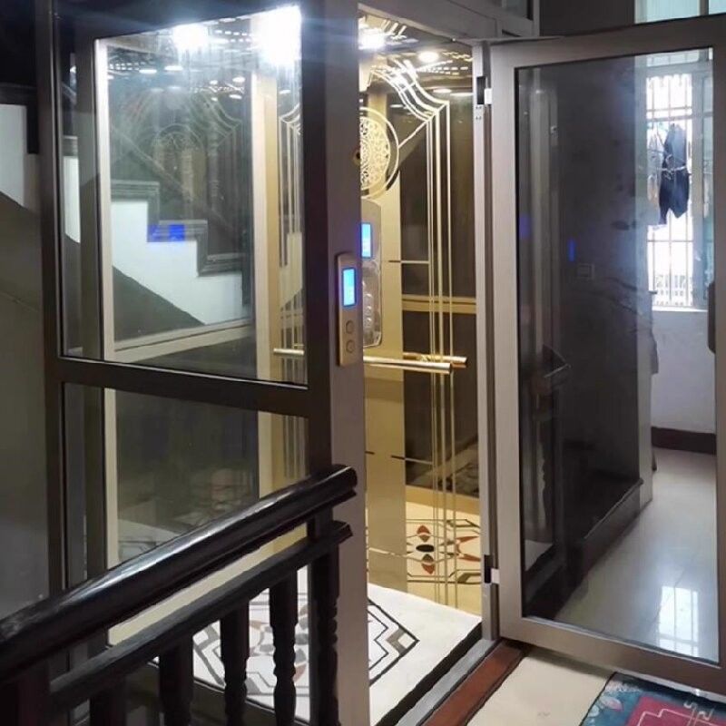 Residencial Veja através do elevador Pequeno elevador hidráulico para casa
