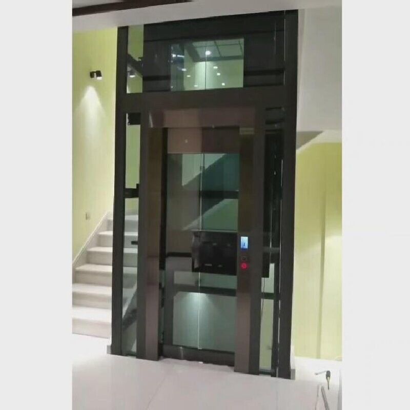 Elevadores de tipo de tração sem engrenagem de poço de aço Centro de abertura 0,6m/S