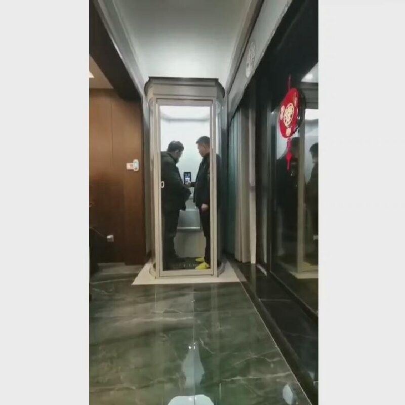 500kg-1000Kgs Capsule Lift For Home Center Abertura 0,25m/S-0,4m/S Velocidade