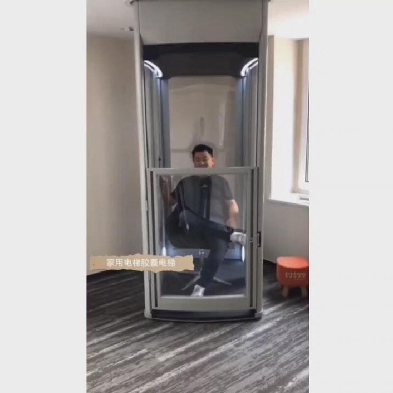 1000 kg Carga Capsule Lift para casa Capsule elevador de tamanho 2 paradas