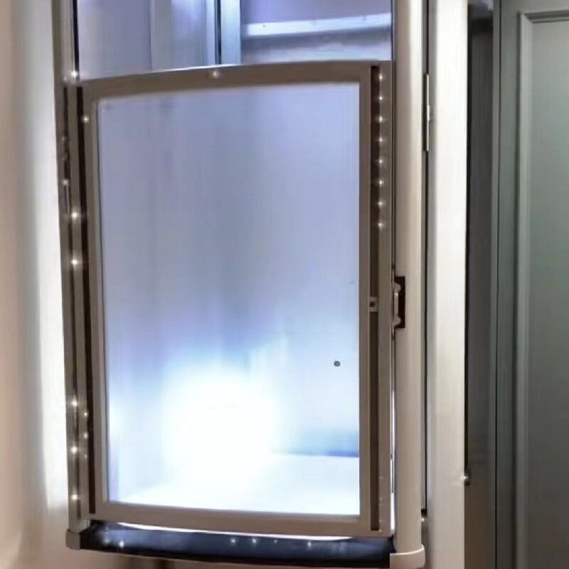 0.25m/S Elevador de cápsulas de vidro 400kg Elevador de cápsulas para 1 pessoa