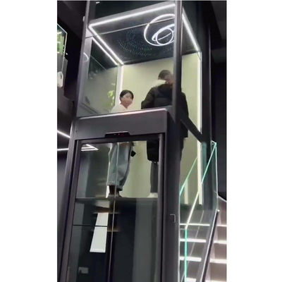 Porta acrílica transparente Elevador de casa 500lbs Mini elevador para casa
