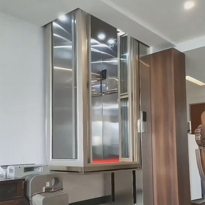 Elegante elevador de vidro para casa Elevador hidráulico silencioso para casas modernas