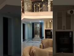 Elevador doméstico de dois andares com cabos de tração funcionando sem problemas 0,6 M/S