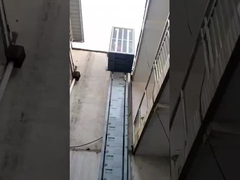 Paragem de emergência ao ar livre elevador para casa cabine nua elevador hidráulico